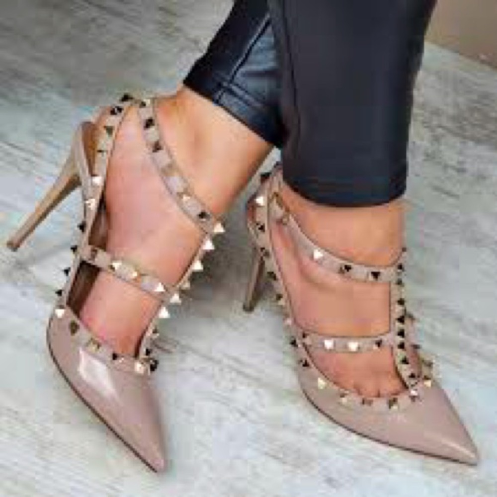 Valentino Garavani Patent Rockstud Caged Pumps 100 MM size 39 - Picture 4 of 16